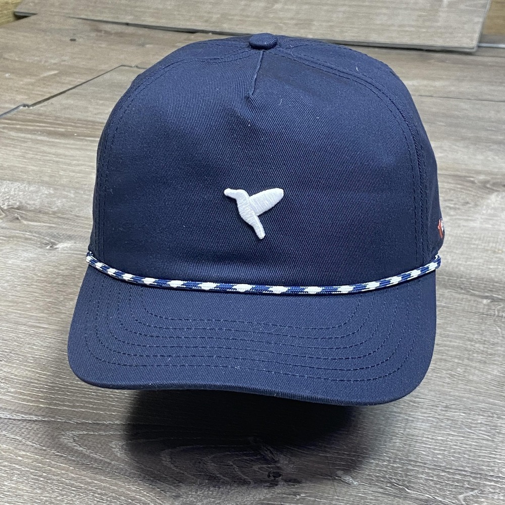 Birddogs Hat Cap Snap Back Mens Medium Blue Rope Embroidered Logo Adjustable